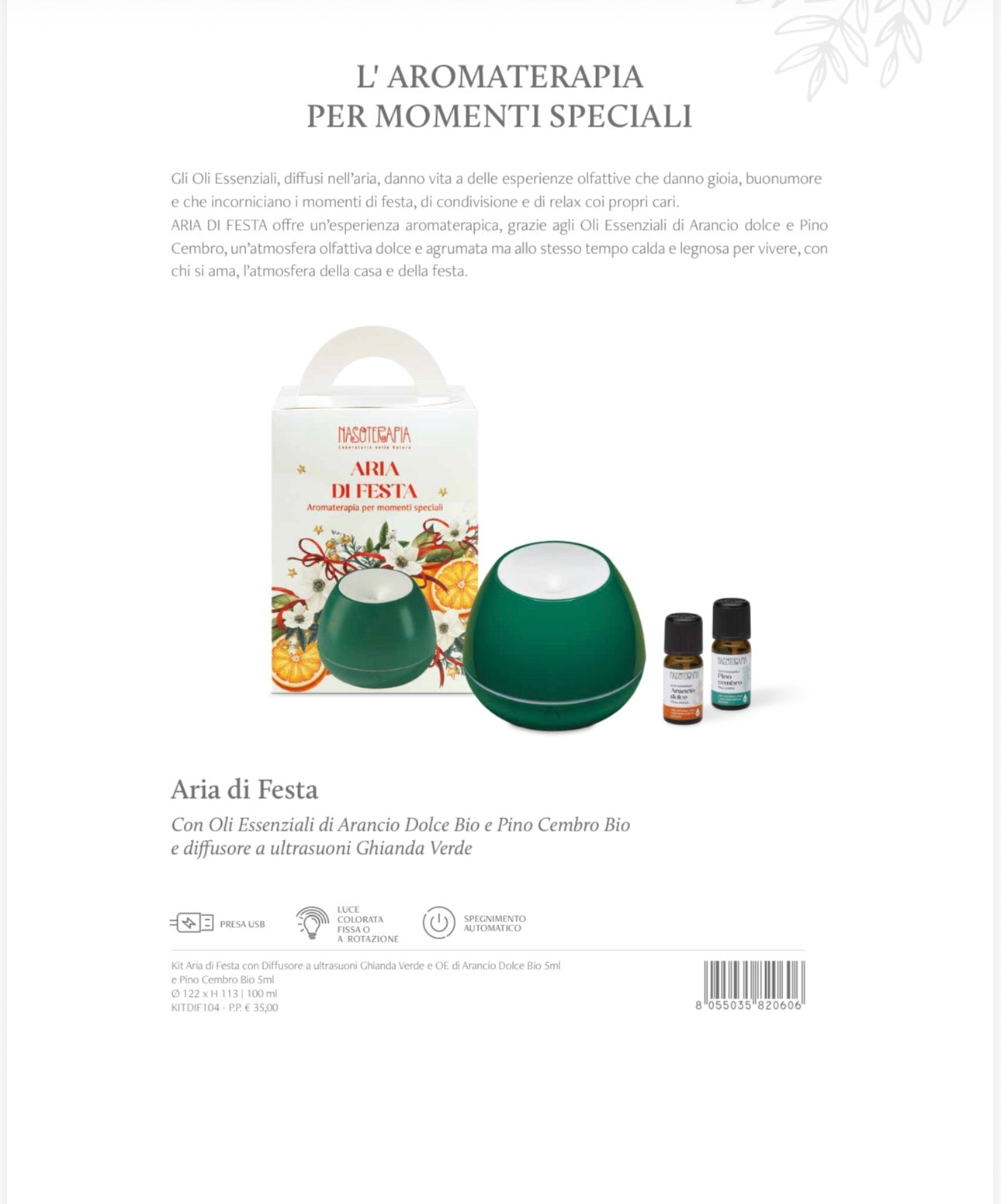 Aria di Festa diffusore ad ultrasuoni